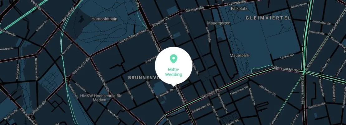 Berlin Map Neon Wood
