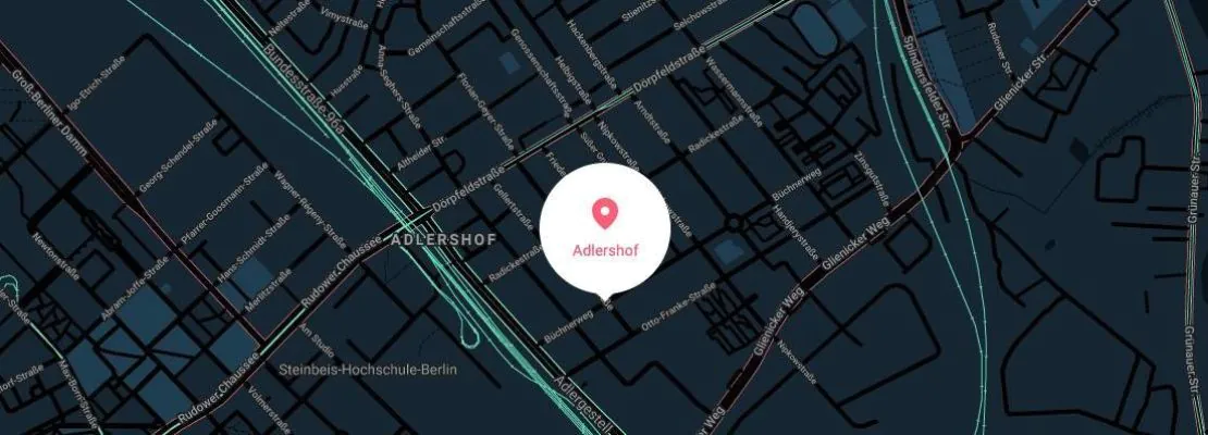 Berlin Map Neon Wood